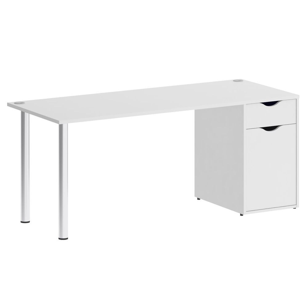 Стол письменный (опоры хром)