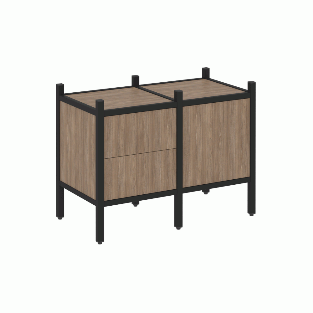 Прямой стеллаж наборный