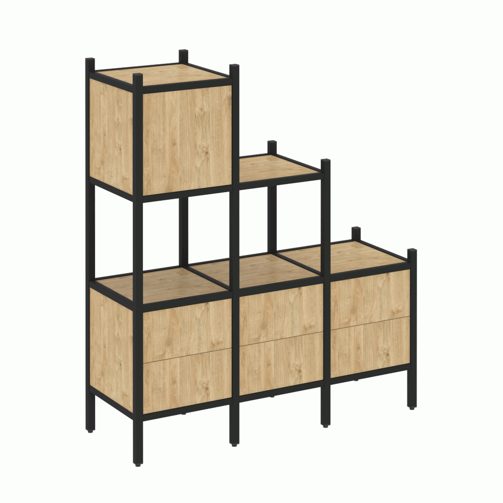 Прямой стеллаж наборный