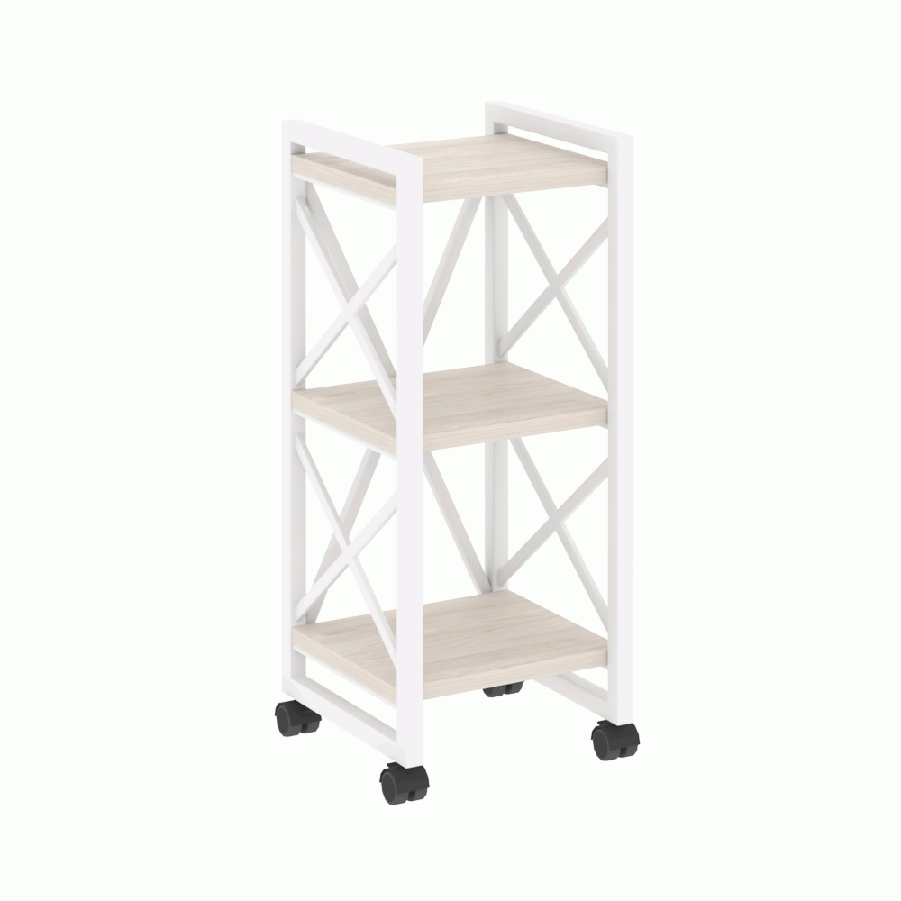 Стеллаж на колесных опорах-3 полки