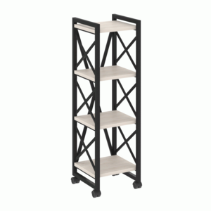 Стеллаж на колесных опорах-4 полки