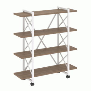 Стеллаж на колесных опорах-4 полки