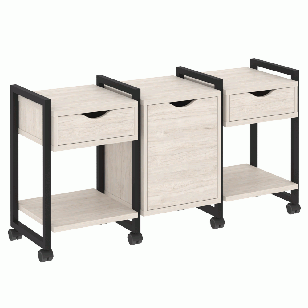 Тумба на колесных опорах наборная. Вариант №6