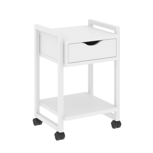 Тумба на колесных опорах с ящиком и полкой