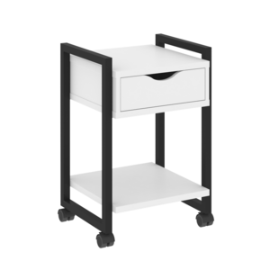 Тумба на колесных опорах с ящиком и полкой