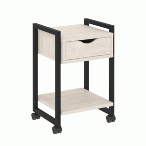 Тумба на колесных опорах с ящиком и полкой