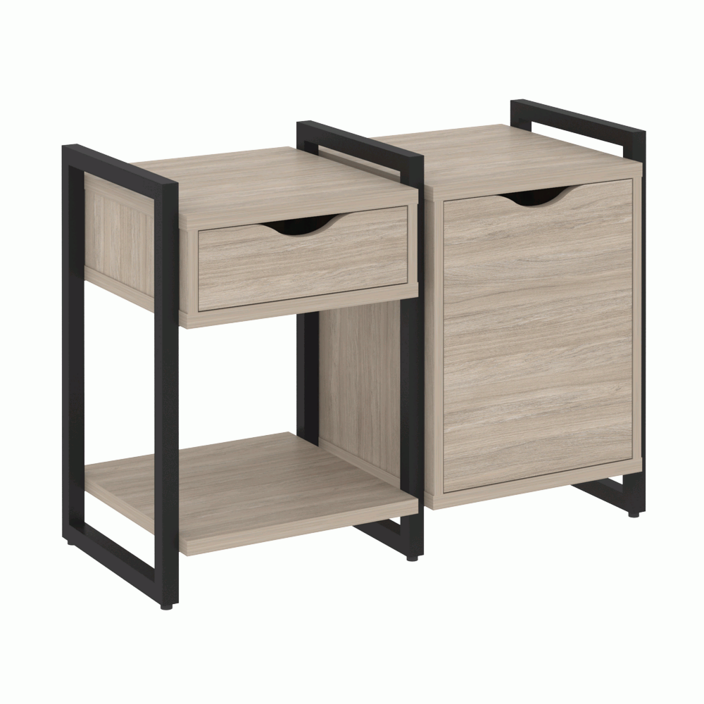 Тумба на регулируемых опорах наборная. Вариант №3