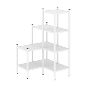 Угловой внутренний стеллаж наборный