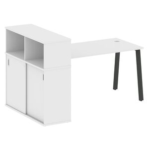 Стол письменный на А-образном м/к с опорным шкафом-купе