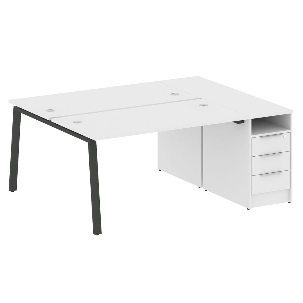 Рабочая станция на А-образном м/к с опорной тумбой