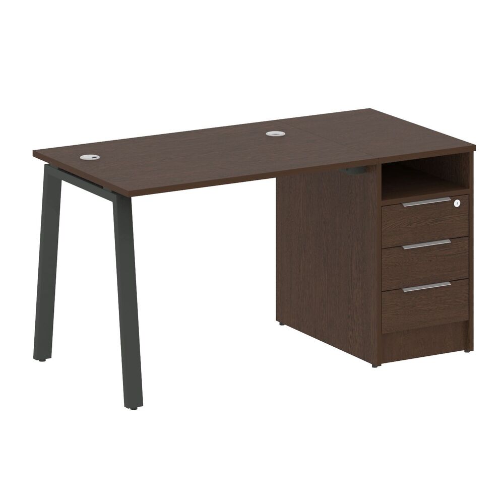 Рабочая станция на А-образном м/к с опорной тумбой