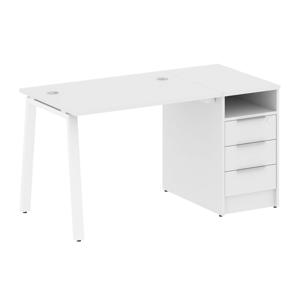 Рабочая станция на А-образном м/к с опорной тумбой