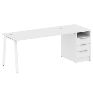 Рабочая станция на А-образном м/к с опорной тумбой