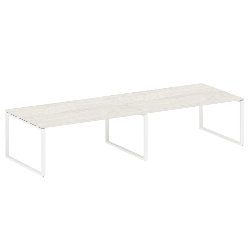 Переговорный стол (2 столешницы) на О-образном м/к