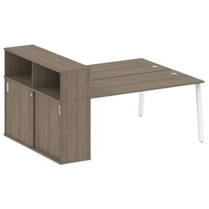 Рабочая станция на А-образном м/к с опорным шкафом-купе