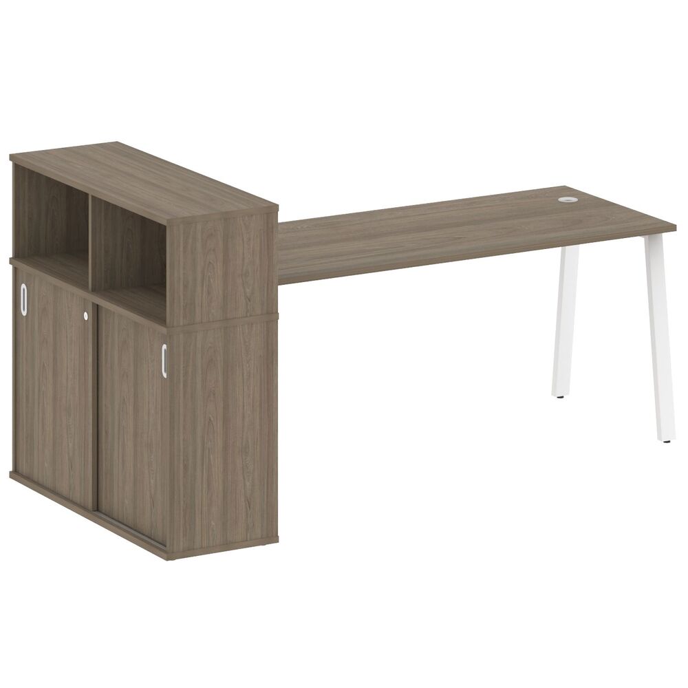 Стол письменный на А-образном м/к с опорным шкафом-купе