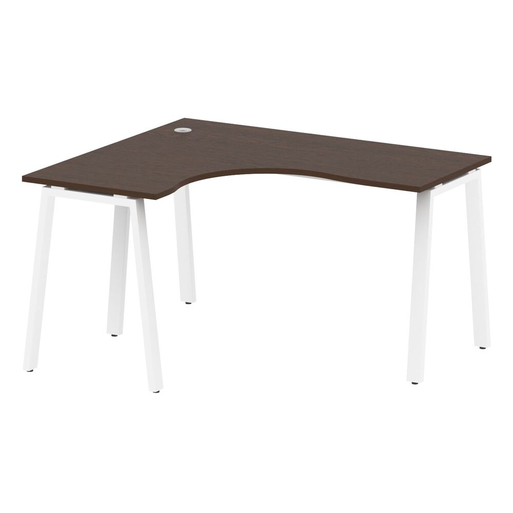 Стол криволинейный левый на А-образном м/к