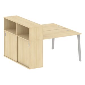 Рабочая станция на А-образном м/к с опорным шкафом-купе