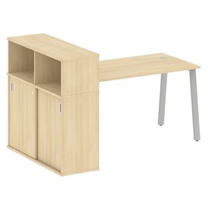 Стол письменный на А-образном м/к с опорным шкафом-купе