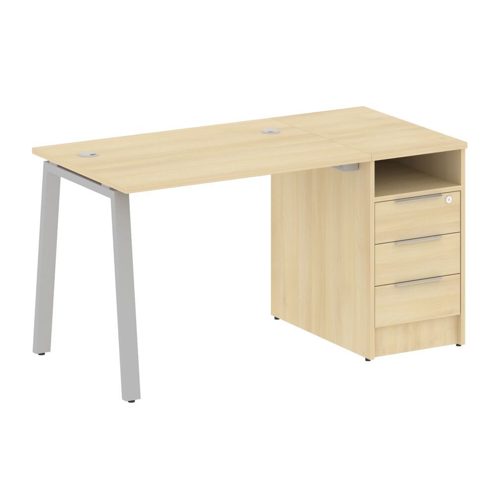 Рабочая станция на А-образном м/к с опорной тумбой