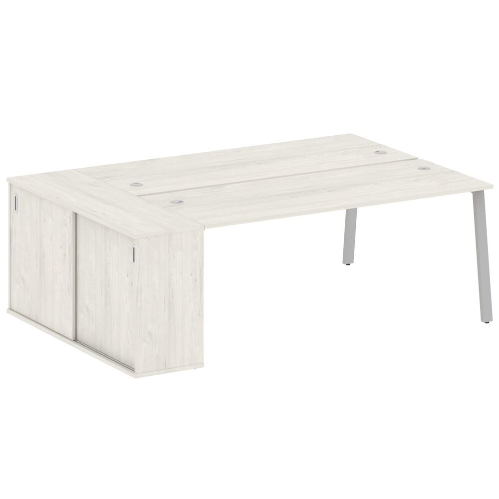 Рабочая станция на А-образном м/к с опорным шкафом-купе