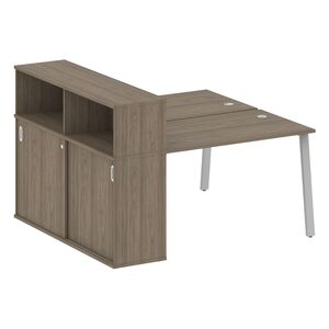 Рабочая станция на А-образном м/к с опорным шкафом-купе