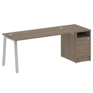 Рабочая станция на А-образном м/к с опорной тумбой