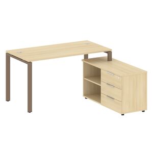 Рабочая станция с опорной тумбой правая