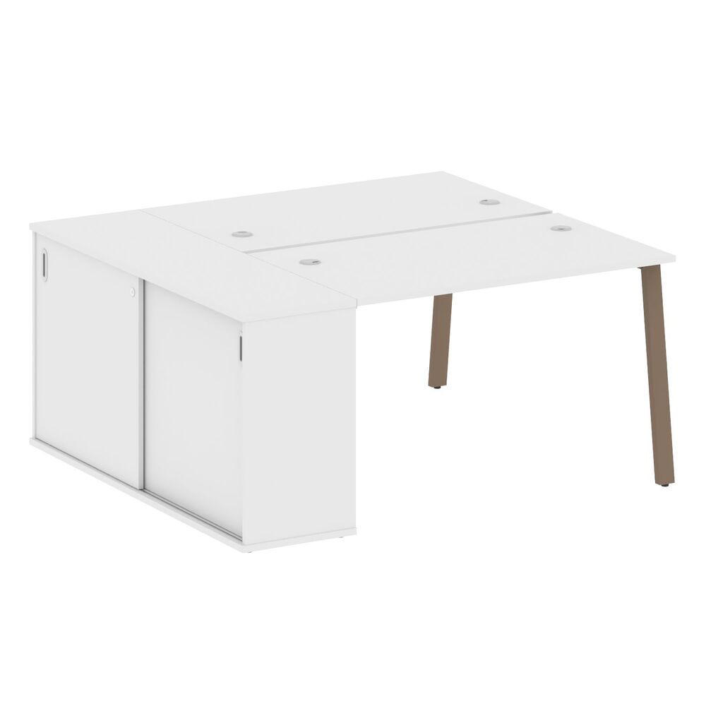 Рабочая станция на А-образном м/к с опорным шкафом-купе