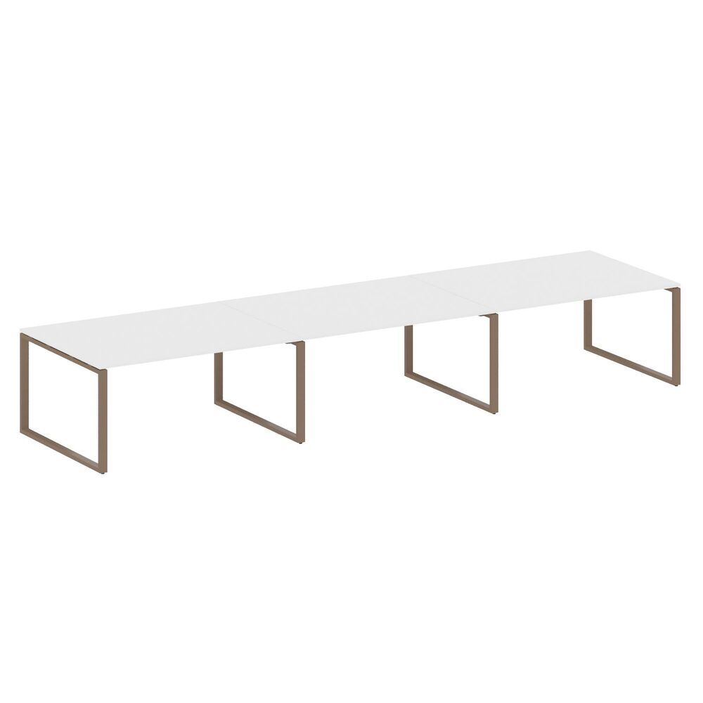 Переговорный стол (3 столешницы) на О-образном м/к