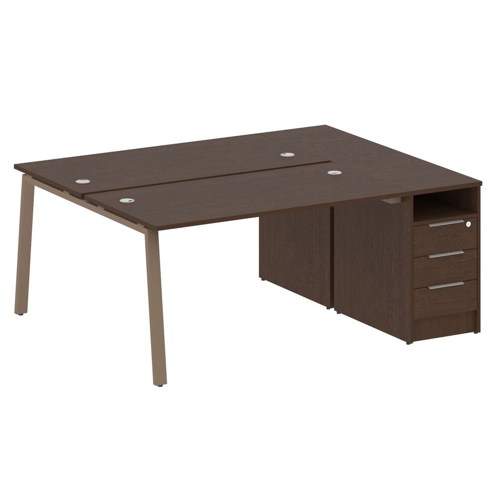 Рабочая станция на А-образном м/к с опорной тумбой