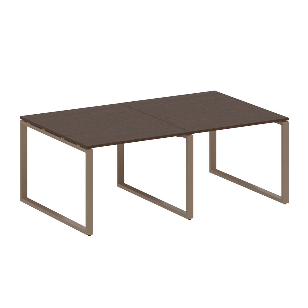 Переговорный стол (2 столешницы) на О-образном м/к