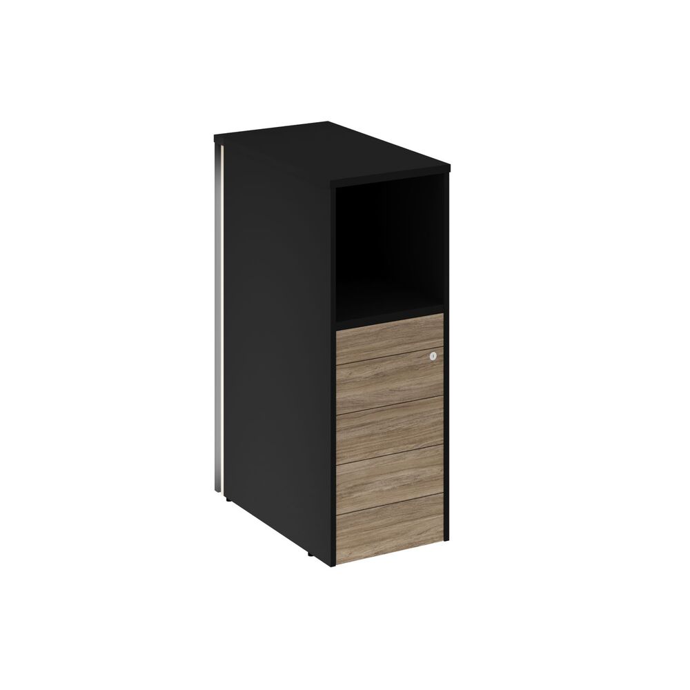 Onix Тумба с подсветкой 5 ящиков TIP-ON завершающая, левая