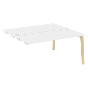 Стол-приставка двойной к опорным элементам (опоры - массив дерева)