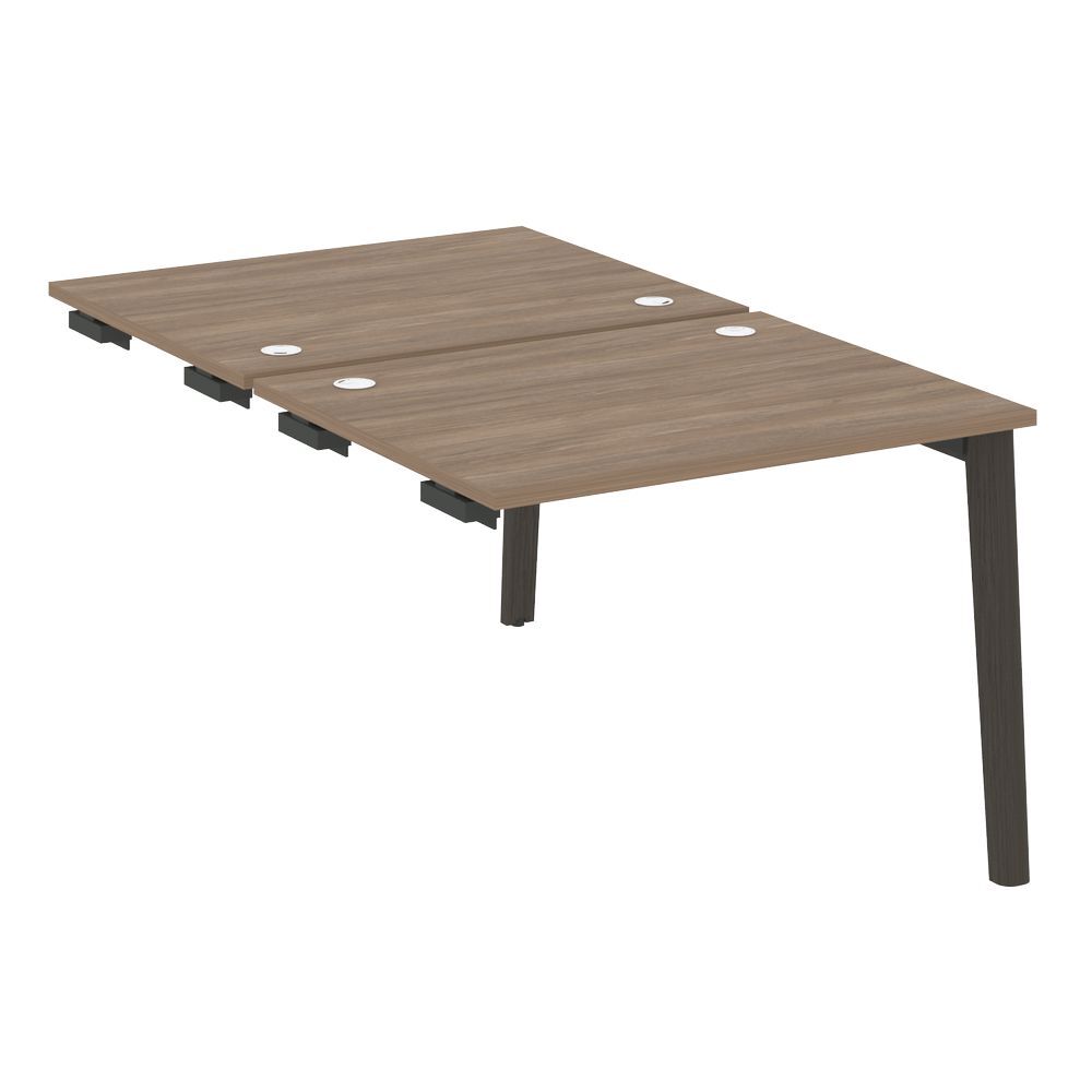 Стол-приставка двойной к опорным элементам (опоры - массив дерева)