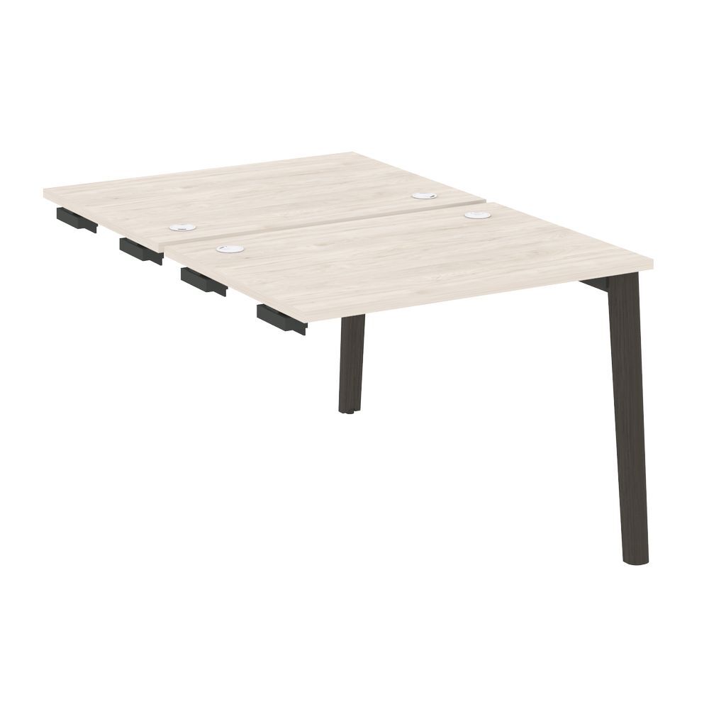 Стол-приставка двойной к опорным элементам (опоры - массив дерева)