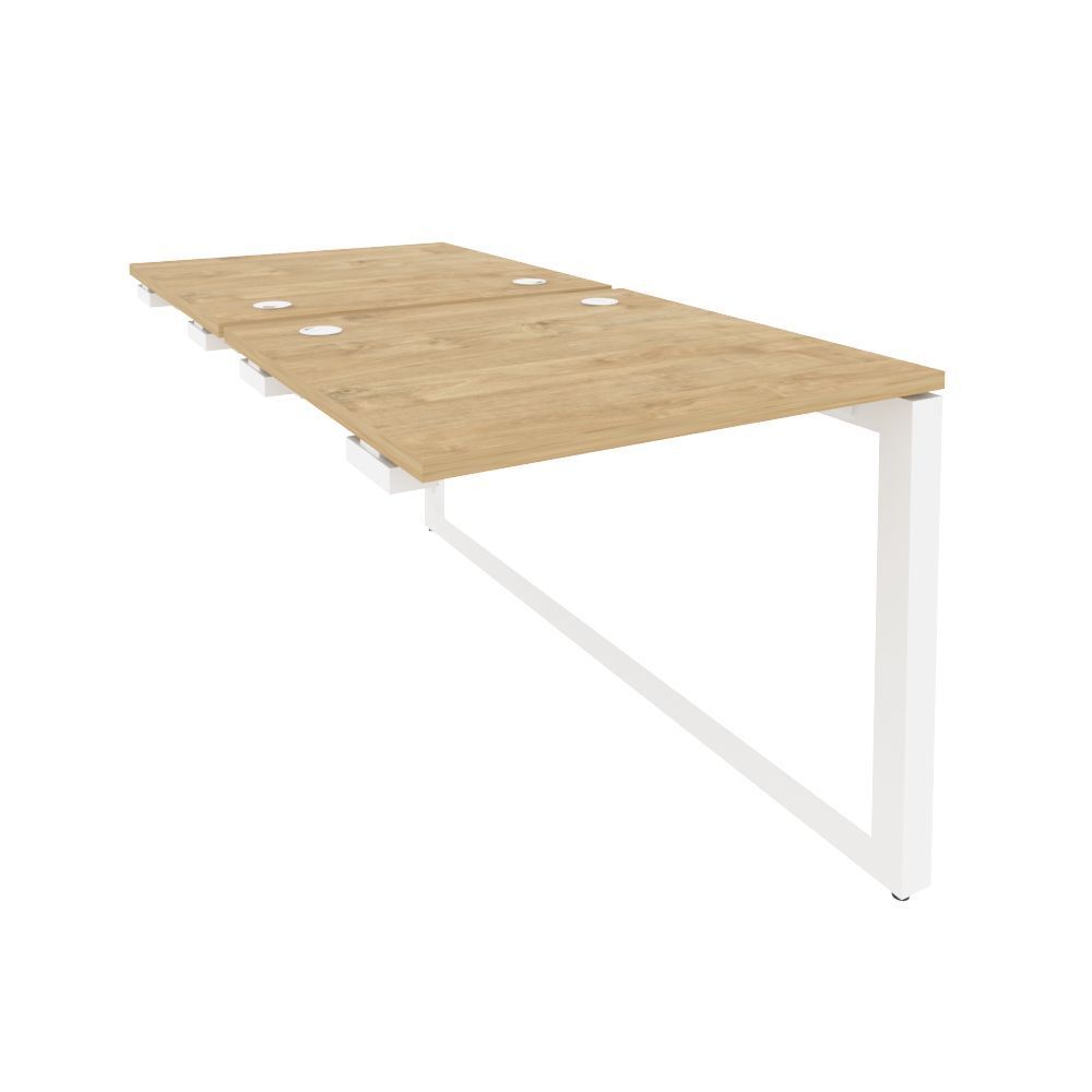 Стол-приставка двойной на О-образном м/к к опорным элементам