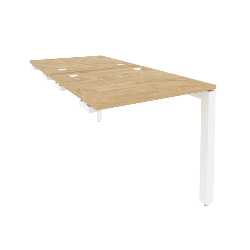 Стол-приставка двойной на П-образном м/к к опорным элем.