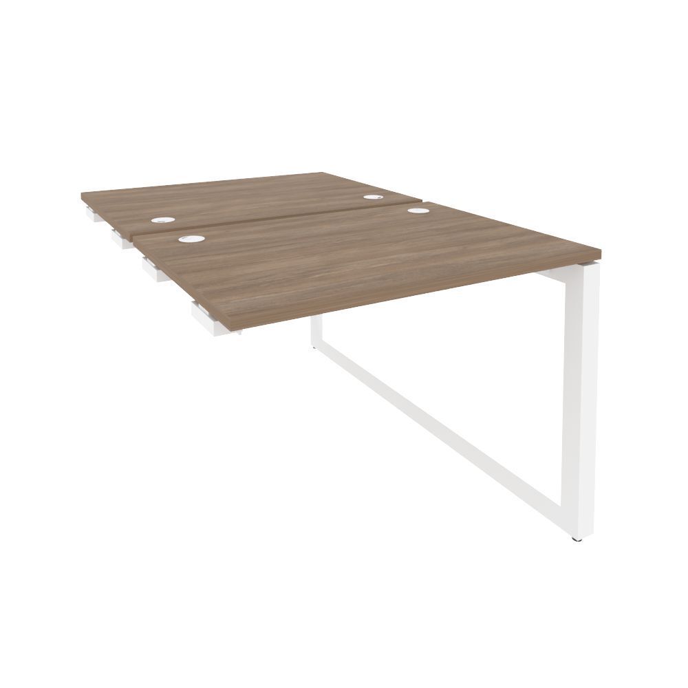 Стол-приставка двойной на О-образном м/к к опорным элементам