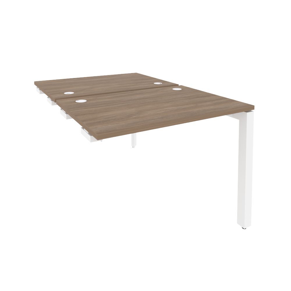 Стол-приставка двойной на П-образном м/к к опорным элем.