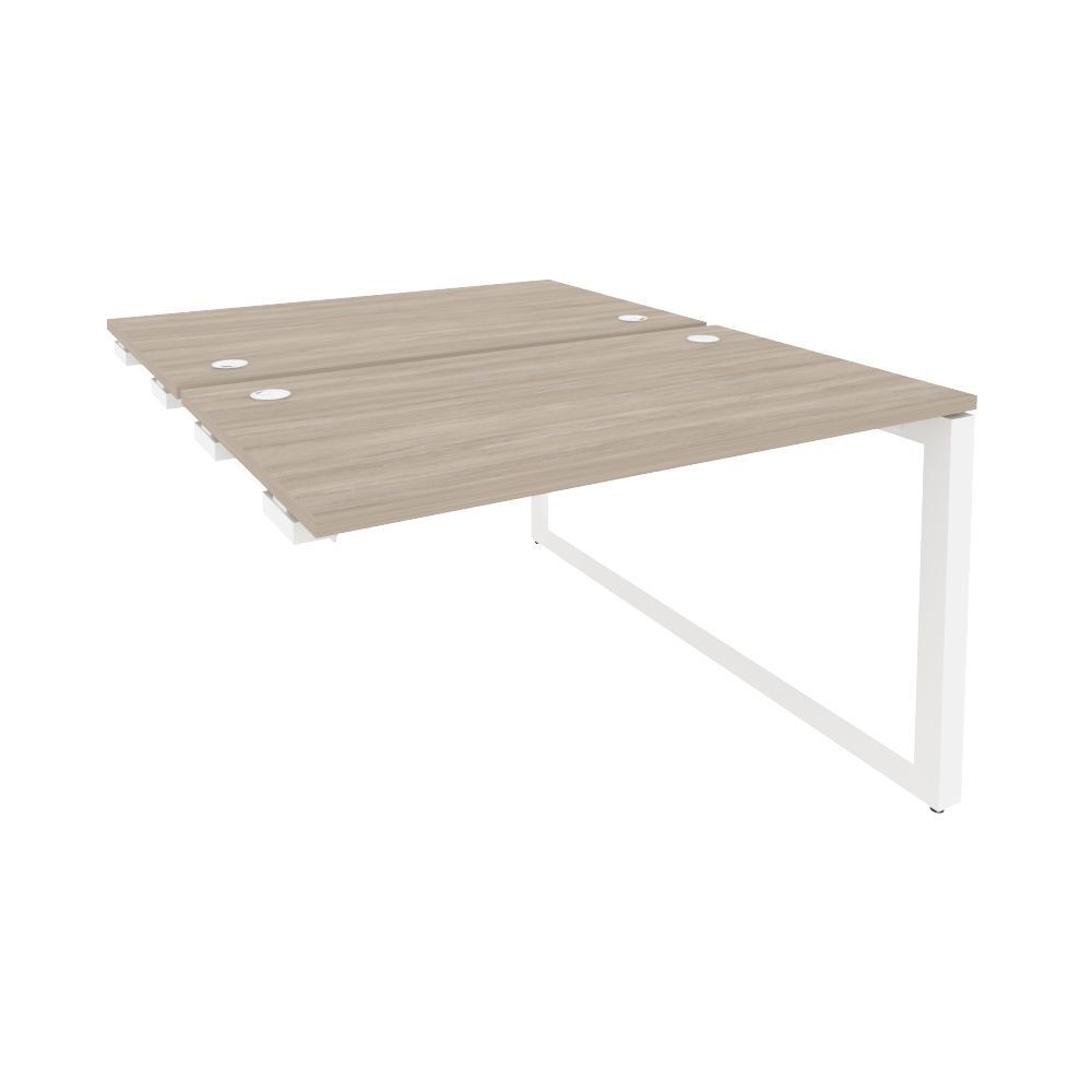 Стол-приставка двойной на О-образном м/к к опорным элементам