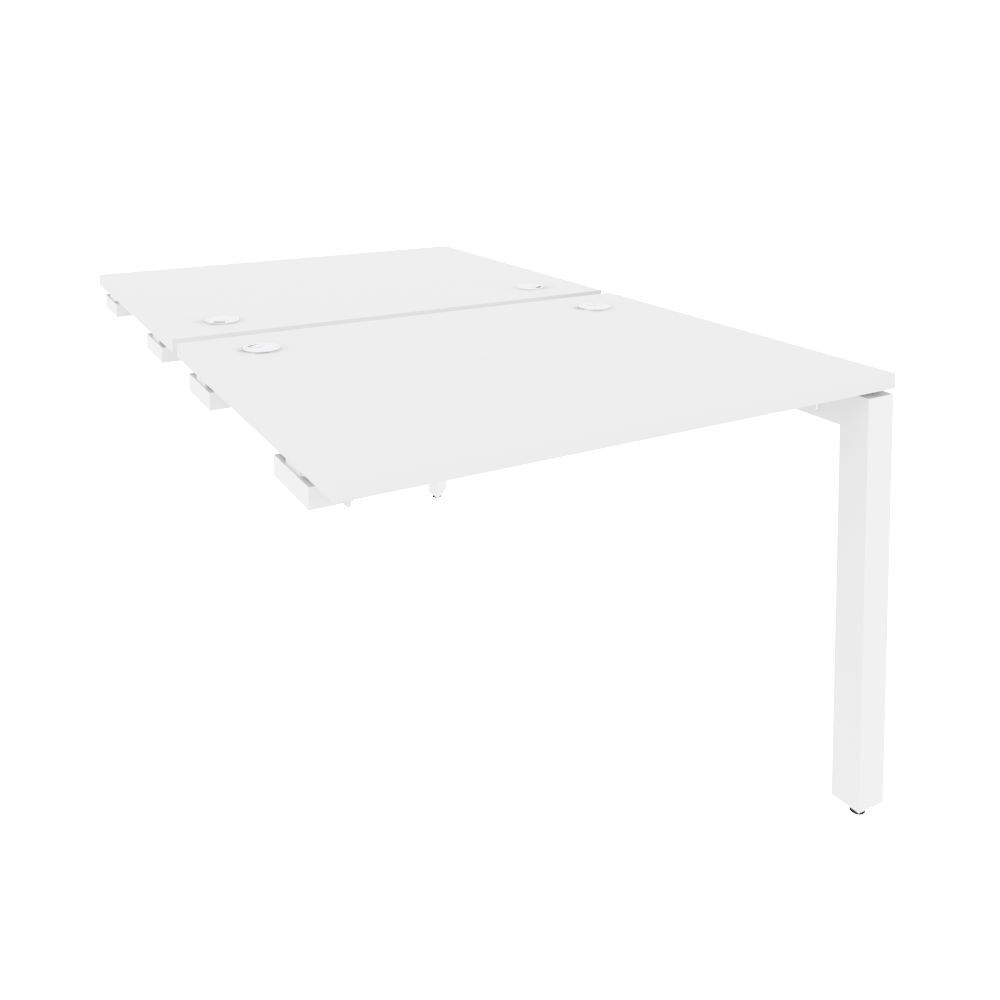 Стол-приставка двойной на П-образном м/к к опорным элем.