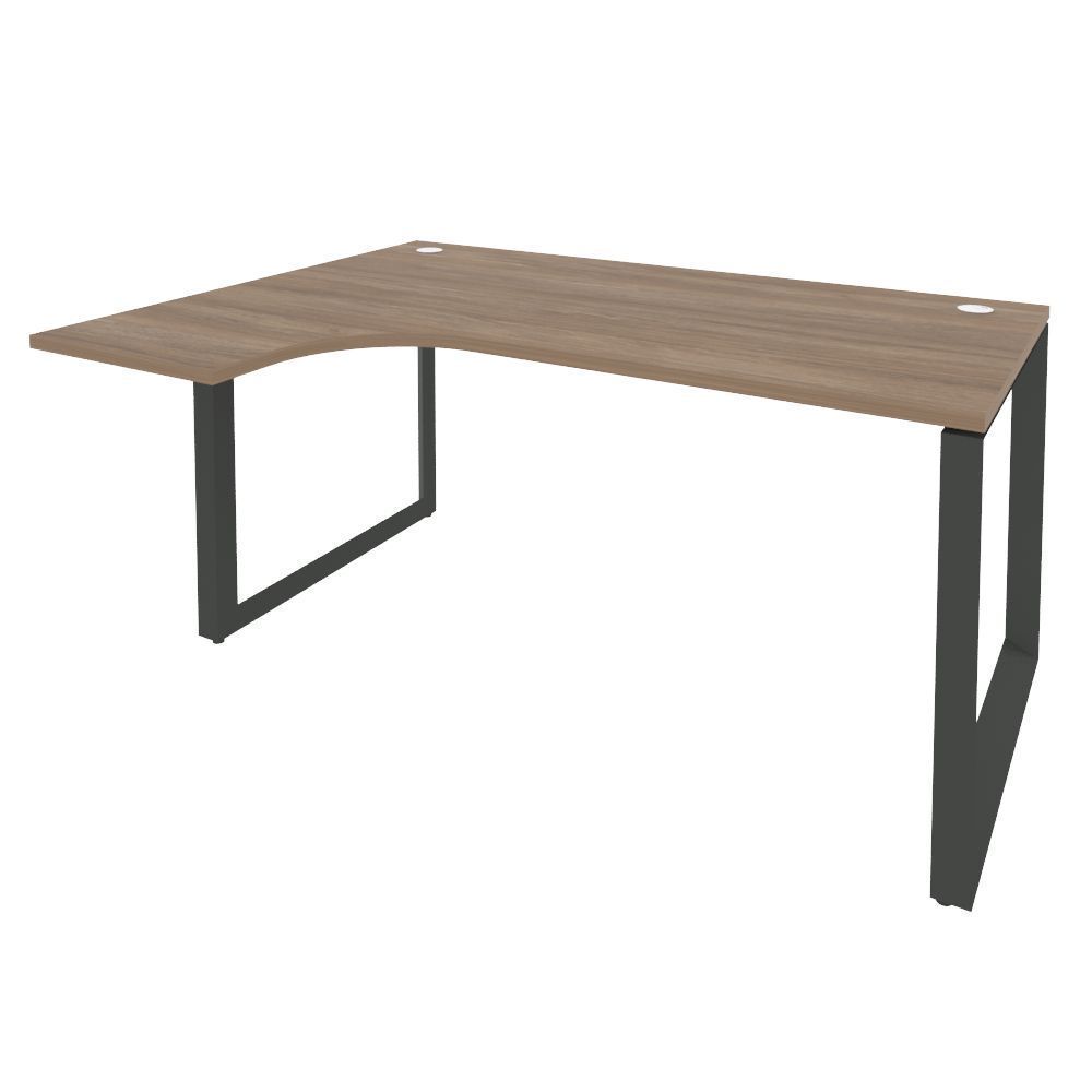 Стол эргономичный левый на О-образном м/к