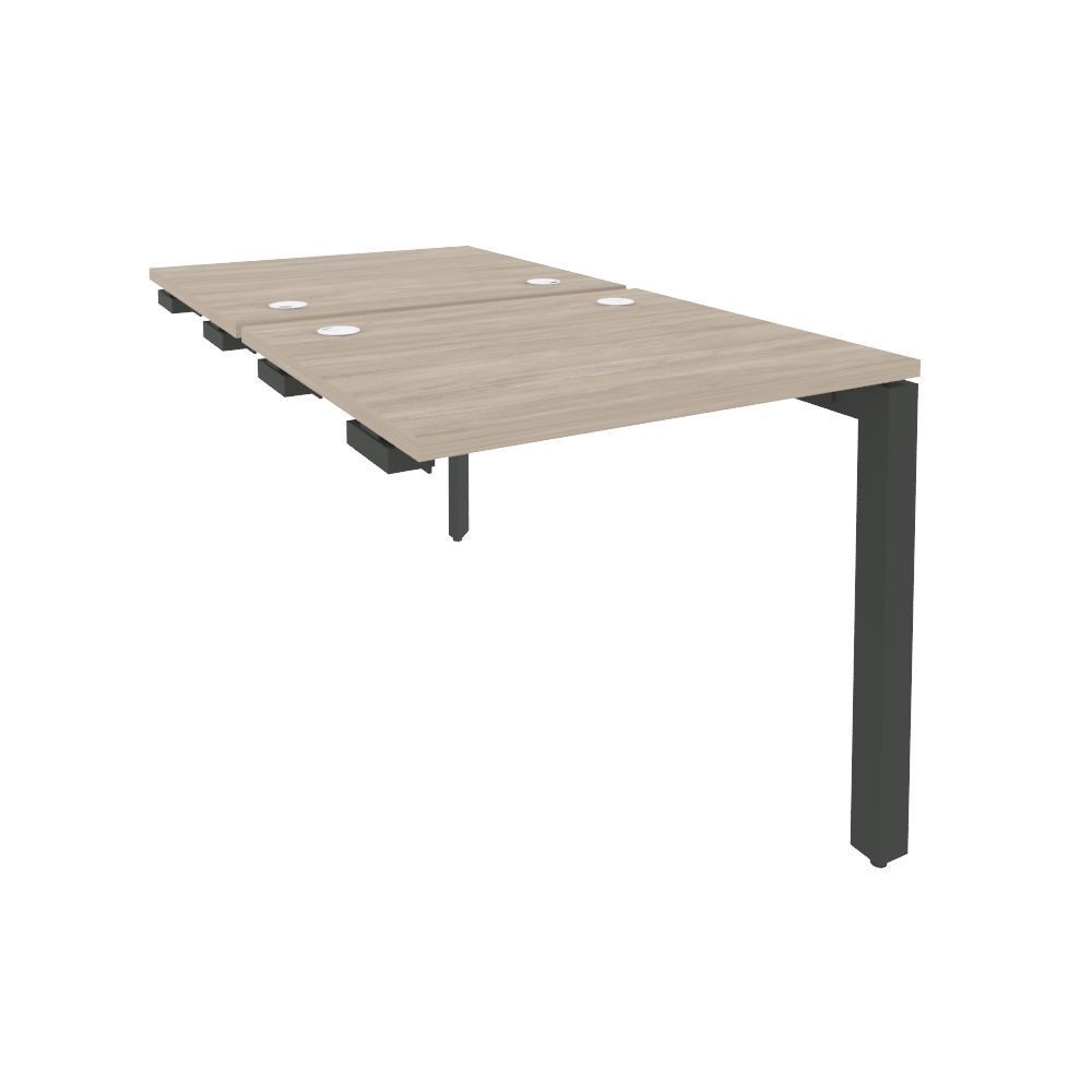 Стол-приставка двойной на П-образном м/к к опорным элем.