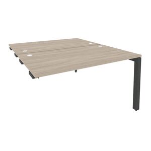 Стол-приставка двойной на П-образном м/к к опорным элем.