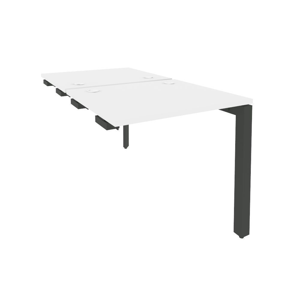 Стол-приставка двойной на П-образном м/к к опорным элем.