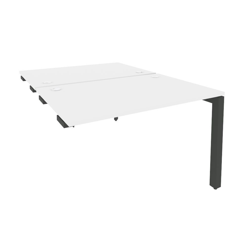 Стол-приставка двойной на П-образном м/к к опорным элем.