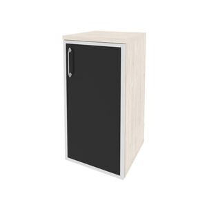 Шкаф низкий узкий правый (стекло черное)