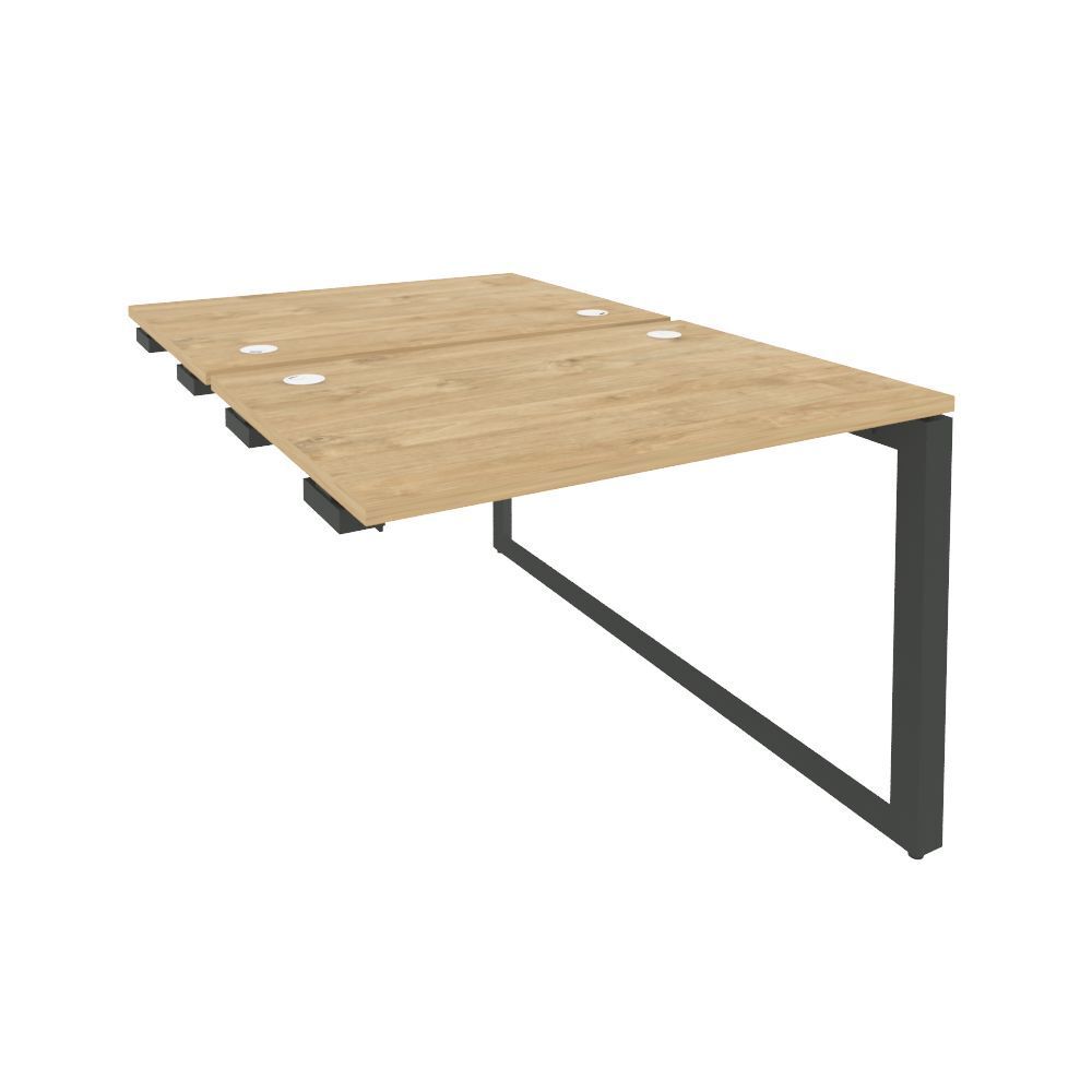 Стол-приставка двойной на О-образном м/к к опорным элементам