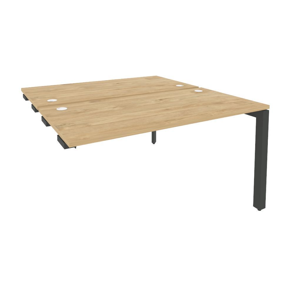 Стол-приставка двойной на П-образном м/к к опорным элем.